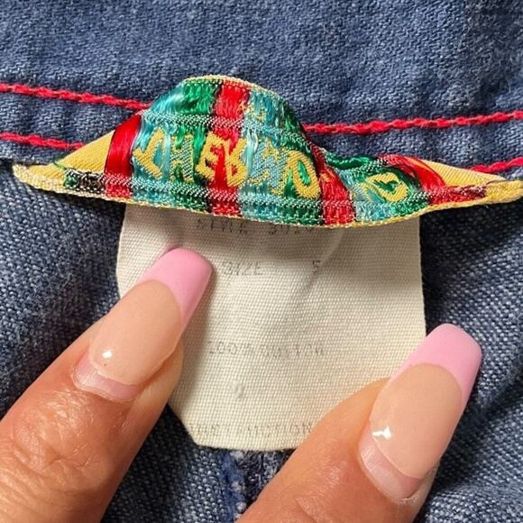 Vintage THERMO-JAC Bell Bottom Pants Full Button Front Light Wash Size 5 Groovy - Picture 10 of 13